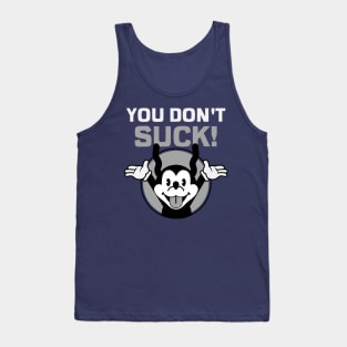 Funny Vintage "You Don't Suck!" Cartoon Tank Top